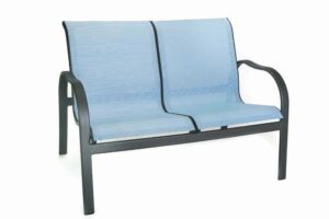 Aluminum Kona Sling Loveseat 48" x 30" x 34"