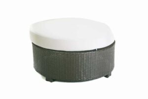 Bonita Collection - Round Ottoman in Java 34" x 34" x 13"