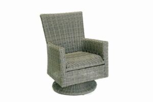 Vista Collection- Quick Dry Foam Armed Swivel Dining Chair 24" x 23" x 32"