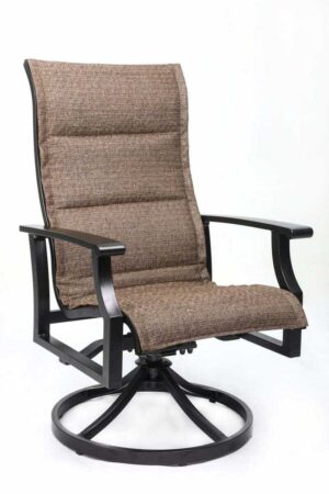 Newport HB Sling Swivel Dining Chair 26" x 27" x 43"