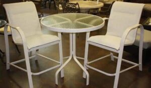 Aluminum Collection - Kona Counter Sling Dining Set