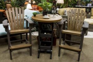 High back Chairs & Table