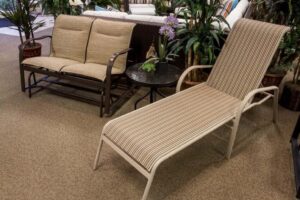 Aluminum Collection - Kona Double Glider/Ocean Chaise Lounge